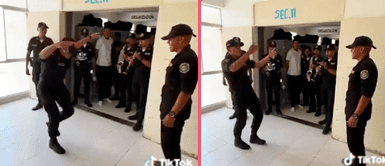 Policía se muestra orgulloso de sus raíces bailando huayno en comisaría Policía se muestra orgulloso de sus raíces bailando huayno en comisaría: "lindo huapeo"