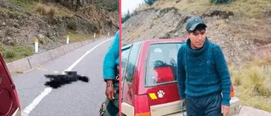 Sujeto amarra a perrito a su auto y lo arrastra hasta matarlo en Tarma Sujeto amarra a perrito a su auto y lo arrastra hasta matarlo en Tarma