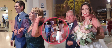 Así fue la tierna llegada de los hijos de Verónica Linares y Alfredo Rivero a la boda Así fue la tierna llegada de los hijos de Verónica Linares y Alfredo Rivero a la boda