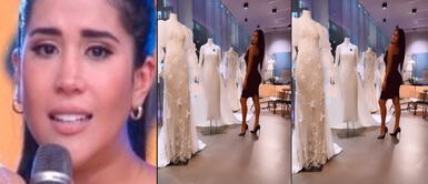 Melissa Paredes fue a escoger su vestido de novia casi a la misma hora de la boda entre Linares y Rivera Melissa Paredes: ¿Por qué estuvo buscando vestido de novia casi a la misma hora del matrimonio entre Linares y Rivera?