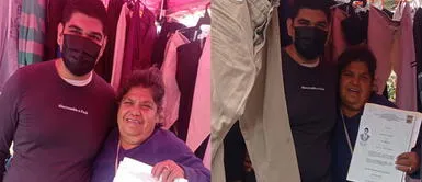 El joven le dedicó emotivas palabras a su madre. Se gradúa en Ingeniería y lo festeja con su mamá que trabaja como vendedora ambulante