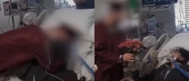 La escena conmovió a los usuarios en las redes sociales. Se gradúa en hospital para estar con su madre enferma y gesto conmueve a usuarios en TikTok