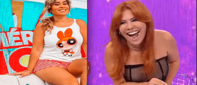 Magaly Medina se burla de la vestimenta de Ethel Pozo Magaly Medina jala las orejas a Ethel Pozo tras aparecer conduciendo el programa ‘América Hoy’ en piyama