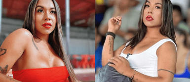 Dayanita luce dos espectaculares outfits. Dayanita eligió un relajado y sensual outfit deportivo para llegar a 'EEG'