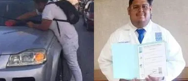 El joven demostró que la perseverancia es la clave del éxito. Limpiaba carros para pagar sus estudios y se gradúa como médico: "Jamás te rindas"