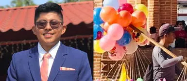 El joven dedicó emotivas palabras por Facebook. Recibió humillaciones por vender globos, pero se gradúa como contador: "No hay trabajo vergonzoso"