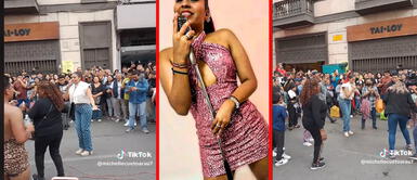 Azucena Calvay da concierto gratuito en la calle Azucena Calvay da concierto gratuito en la calle y sus seguidores se rinden ante ella: "100% humildad"