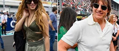 Shakira y Tom Cruise se lucen juntos en el GP Miami de la Fórmula 1. Risas y abrazos de Shakira y Tom Cruise remecen las redes: fotos del encuentro en Fórmula 1