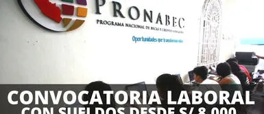 ¿Quieres trabajar en Pronabec? Convocatoria laboral ofrece sueldos de S/ 8,000: postulación y requisitos. ¡Postula ya! Pronabec promete sueldos de S/ 8,000 en nueva convocatoria laboral con pocos requisitos