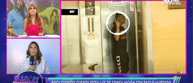 Paolo Hurtado y el horrible gesto que hizo a las cámaras de Magaly Tv: la firme Paolo Hurtado y el terrible gesto hecho a reportero de Magaly Medina tras conciliar con Rosa Fuentes
