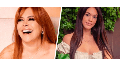 Magaly Medina se burla de Jazmín Pinedo por pagar los viajes de su novio con canje. Magaly aconseja a Jazmín Pinedo por pagar con canjes los viajes con su pareja: “Deja que él pague”