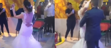 La pareja protagonizó un emotivo momento. Recién casados pasan luna de miel en bar donde se conocieron: "Aquí nació nuestro amor"