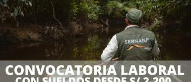 ¿Tienes secundaria completa? Sernanp abre convocatoria laboral con sueldos base de S/2,200 ¿Buscas un trabajo con pocos requisitos? Sernanp ofrece S/2,200 en convocatoria laboral