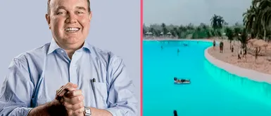 SJL: Alcalde de Lima, Rafael López Aliaga inauguró playa artificial en San Juan de Lurigancho No tendrá olas, pero sí arena: RLA inaugura playa artificial de S/. 150 mil en SJL