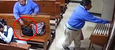 El ladrón le "agradeció" a Dios por el robo. Ladrón roba celular en iglesia y se persigna antes de huir: "Diosito, te juro que es la última"