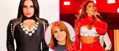 Giuliana Rengifo respalda a Yahaira Plasencia tras retirarse de una cabina de radio por la presencia de un reportero de Magaly. Giuliana Rengifo defiende a Yahaira tras abandonar radio al ver las cámaras de Magaly: "Es por su salud mental"