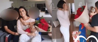 Hijos de Karla Tarazona la sorprenden por el Día de la Madre Hijos de Karla Tarazona rompen chanchito para sorprenderla en el Día de la Madre