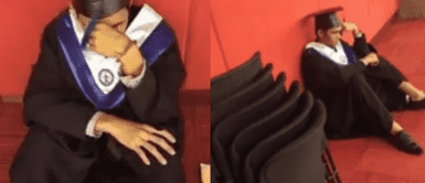 El joven rompió en llanto al ver que no recibía saludos. Se gradúa, pero rompe en llanto al notar que ningún familiar fue a verlo: "Se me cayeron las lágrimas"