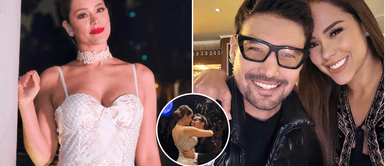 Karen Schwarz y Ezio Oliva viven un amor de ensueño. Karen Schwarz brilla como una verdadera princesa de Disney en su mágico vestido de novia