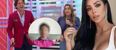 Hijo de Antonio Pavón: "A mí papá se le quema el arroz, le sale negro" Hijo de Sheyla Rojas lo echa a Antonio Pavón en vivo y le hace pasar roche