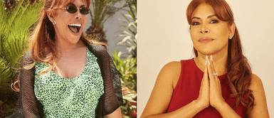 Magaly Medina demuestra su osadía con impactante trikini. Magaly Medina impone tendencia en TV con impactante outfit black and white con detalle de lazo