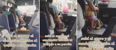 Usuarios se enternecen con chofer que llevó a su mascota al trabajo: No todos tienen ese corazón Usuarios se enternecen con chofer que llevó a su mascota al trabajo: "No todos tienen ese corazón"