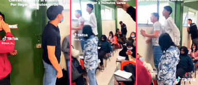 Jóvenes se vengan de profesor y le cierran la puerta tras llegar dos minutos tarde Jóvenes se vengan de profesor y le cierran la puerta tras llegar dos minutos tarde: el final fue inesperado