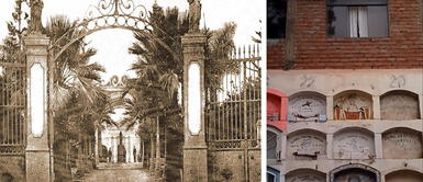 Construyen su casa en las paredes de cementerio histórico de Perú Construyen su casa en las paredes de cementerio histórico de Perú