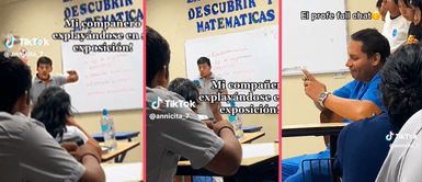 Profesor se la pasa chateando mientras su alumno se esfuerza exponiendo Profesor se la pasa chateando mientras su alumno se esfuerza exponiendo: "es su nueva conquista"