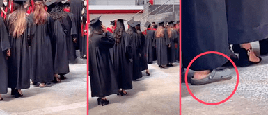 Joven asiste en chancletas a su graduación y genera lluvia de críticas en redes sociales Joven apuesta por su comodidad y se gradúa en chancletas, siendo sensación en TikTok