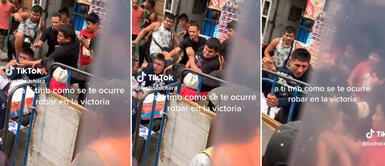 Comerciantes de La Victoria capturan y golpean a delincuente quien clamaba piedad: Ayúdenme Comerciantes de La Victoria capturan y golpean a delincuente quien clamaba piedad: "Ayúdenme"