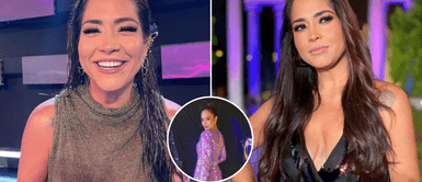 Katia Palma es confundida con Karen Schwarz al lucir elegante vestido. Katia Palma es confundida con Karen Schwarz al posar con deslumbrante vestido de lentejuelas