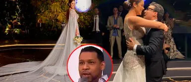 Vestido de Karen Schwarz que usó en su boda sería de canje Vestido de Karen Schwarz que usó en su boda sería de canje, según 'Giselo'