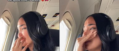 La joven se emocionó hasta las lágrimas al volver a su país. Venezolana llora de emoción al regresar a su país tras cinco años: "Un sensación indescriptible"