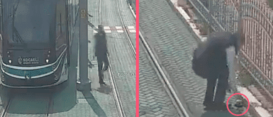 Hombre detiene un tren en movimiento para salvar la vida de pequeña tortuga Hombre detiene un tren en movimiento para salvar la vida de pequeña tortuga