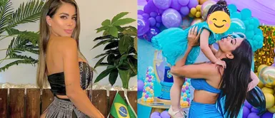 Vanessa López demuestra su complicidad junto a su hija. Vanessa López y su hija muestran complicidad con audaz outfit al estilo del rock and roll