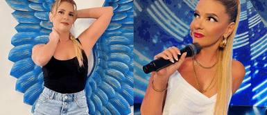 Johanna San Miguel impone tendencia en redes sociales. Johanna San Miguel revoluciona la moda con un total look psicodélico de impacto