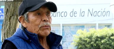 El adulto mayor se mostró indignado por el proceder del Banco de la Nación. "Me duele en el alma": Adulto mayor pierde sus ahorros por culpa de cajero y banco lo abandona