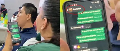 La señora infiel fue descubierta en una conversación candente. Mujer es furor en TikTok tras ser descubierta en picante conversación con su amante frente a su esposo