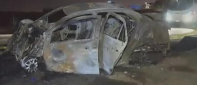 Auto quedó reducido a cenizas tras explosión. Lurín: Ladrón muere calcinado tras chocar auto que había robado