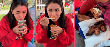 Influencer queda fascinada con comida peruana hasta que prueba gelatina de patita Influencer queda fascinada con comida peruana hasta que prueba gelatina de patita: "Está fuertecito"