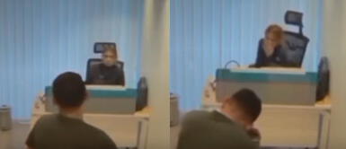 El joven sufrió un aparatoso choque contra una pared de vidrio. Acude animoso a su entrevista de trabajo, pero choca contra un vidrio 'invisible': "Estaba nervioso"