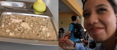 La joven degustó el sabor del almuerzo del comedor de San Marcos. Joven almuerza por primera vez en el comedor de la UNMSM y queda satisfecha: "Me he llenado"
