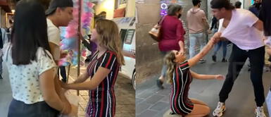 La joven no resistió ver a su ex con otra pareja y le pidió regresar. Joven hace lo impensado para recuperar el amor de su ex al verlo con nueva pareja: "¿Por qué me haces esto?"