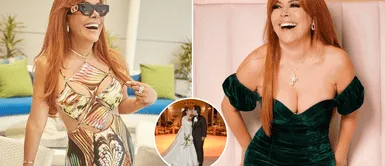 Magaly Medina deslumbra en redes sociales. Magaly Medina recuerda su matrimonio enfundada en elegante vestido de novia de ensueño