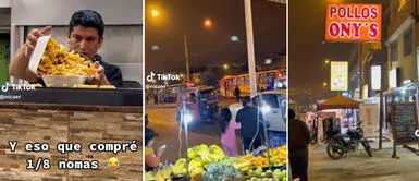 SJL: joven compra un 1/8 de pollo a la brasa y recibe casi 3 kilos de papas fritas SJL: joven compra un 1/8 de pollo a la brasa y recibe casi 3 kilos de papas fritas