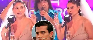 ¿Pamela Franco quiere boda con Christian Domínguez? ¿Indirecta a Christian Domínguez? La Carlota pone velo de novia a Pamela Franco en vivo