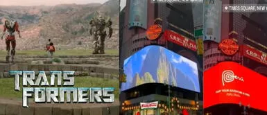 Ciudades del Perú aparecen en Times Square tras lanzamiento de la película Transformers. ¡De Perú para el mundo! Ciudadela de Machu Picchu impresiona en Times Square tras estreno de Transformers