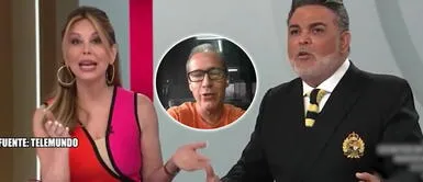 Conductora de Telemundo cuadra a Chibolín en vivo por mentir con su productor Andrés Hurtado es cuadrado por Myrka Dellanos tras mentir con su productor