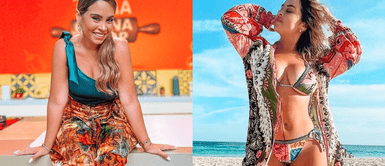 Ethel Pozo cautiva en redes con sus impresionantes outfits. Ethel Pozo se adueña de la moda boho chic luciendo una irresistible falda short en 'América Hoy'